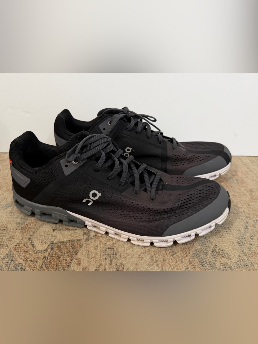 On Cloud On Running ON Cloudflow Black Asphalt CloudTec Men's Running Shoe
